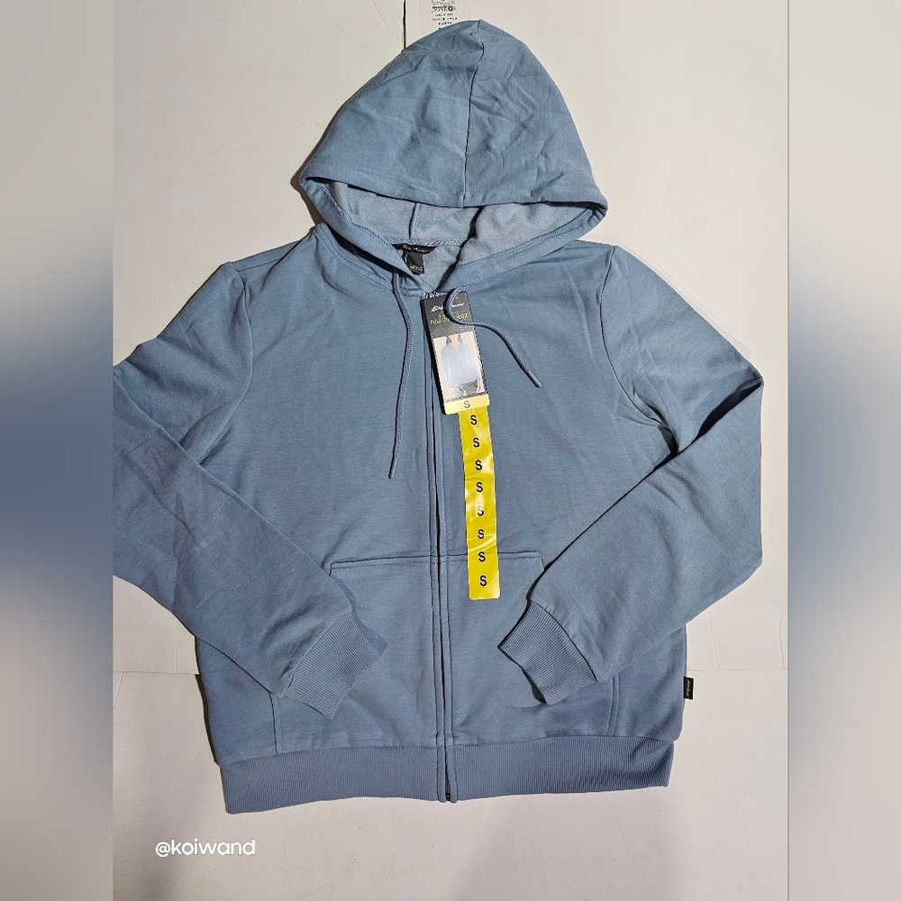 Eddie Bauer Women's Full Zip Hoodie Adjustable Drawstring Size S